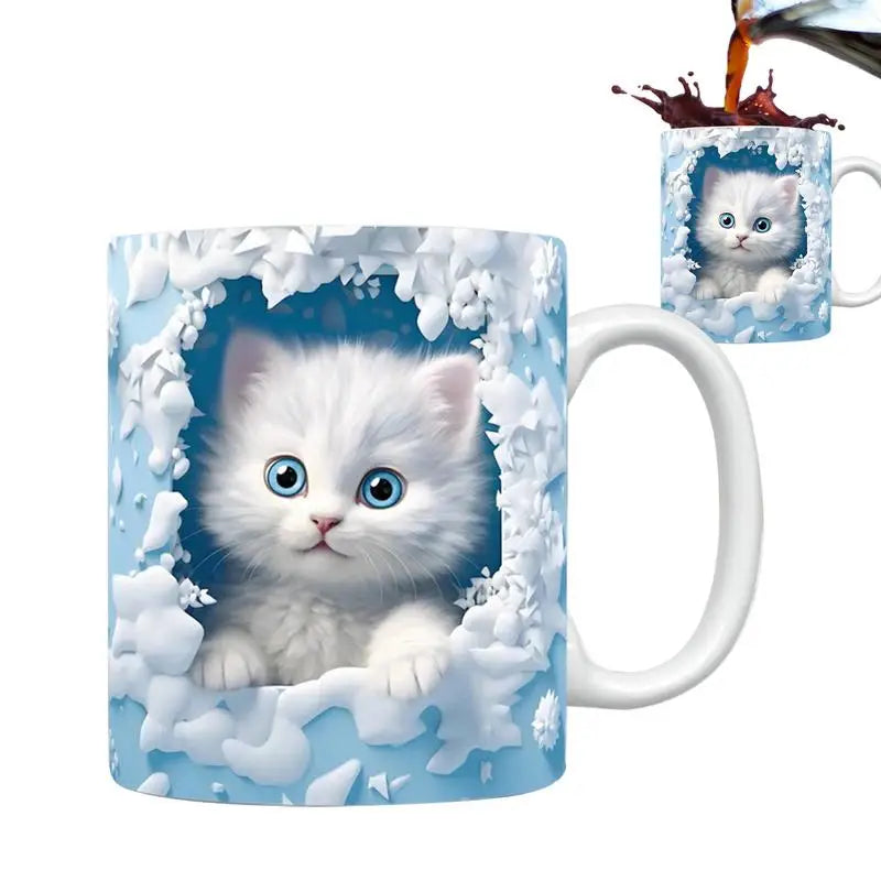 Creative Coffee Cups For Mulled Drinks Unique Cat Lovers Gifts Cups For Tea