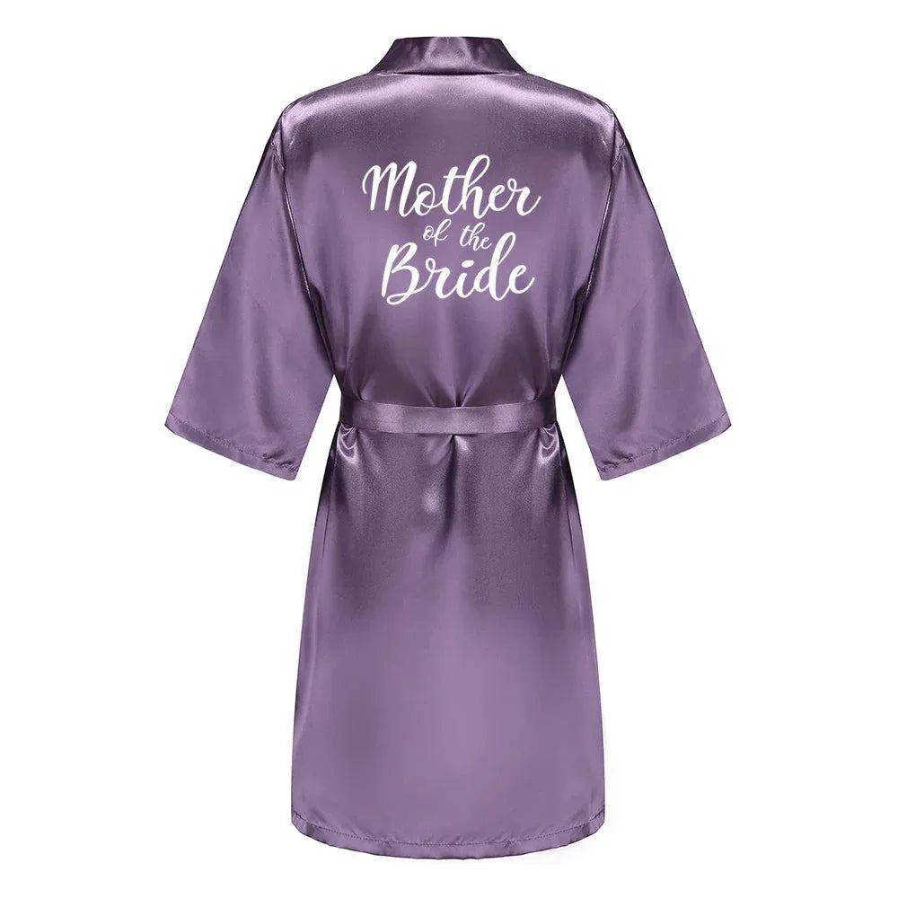 Mother Shower Gift Bridesmaid Wedding Short Robes As the photo show 1 / S