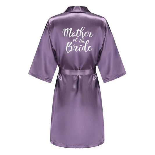 Mother Shower Gift Bridesmaid Wedding Short Robes As the photo show 1 / S