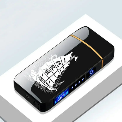 Windproof Metal Lighter A6-Black-4