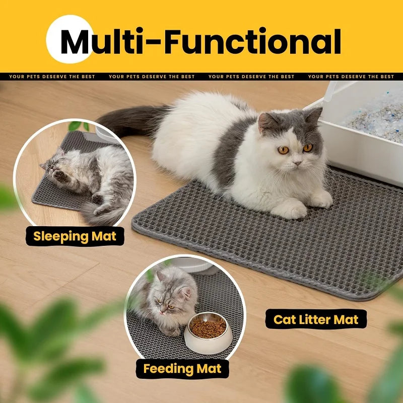 Double Layer Cat Litter Mat Pet Toilet