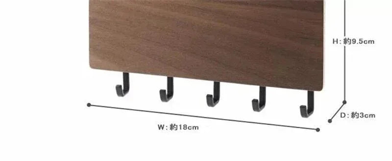 Wall Organizer Hooks Black