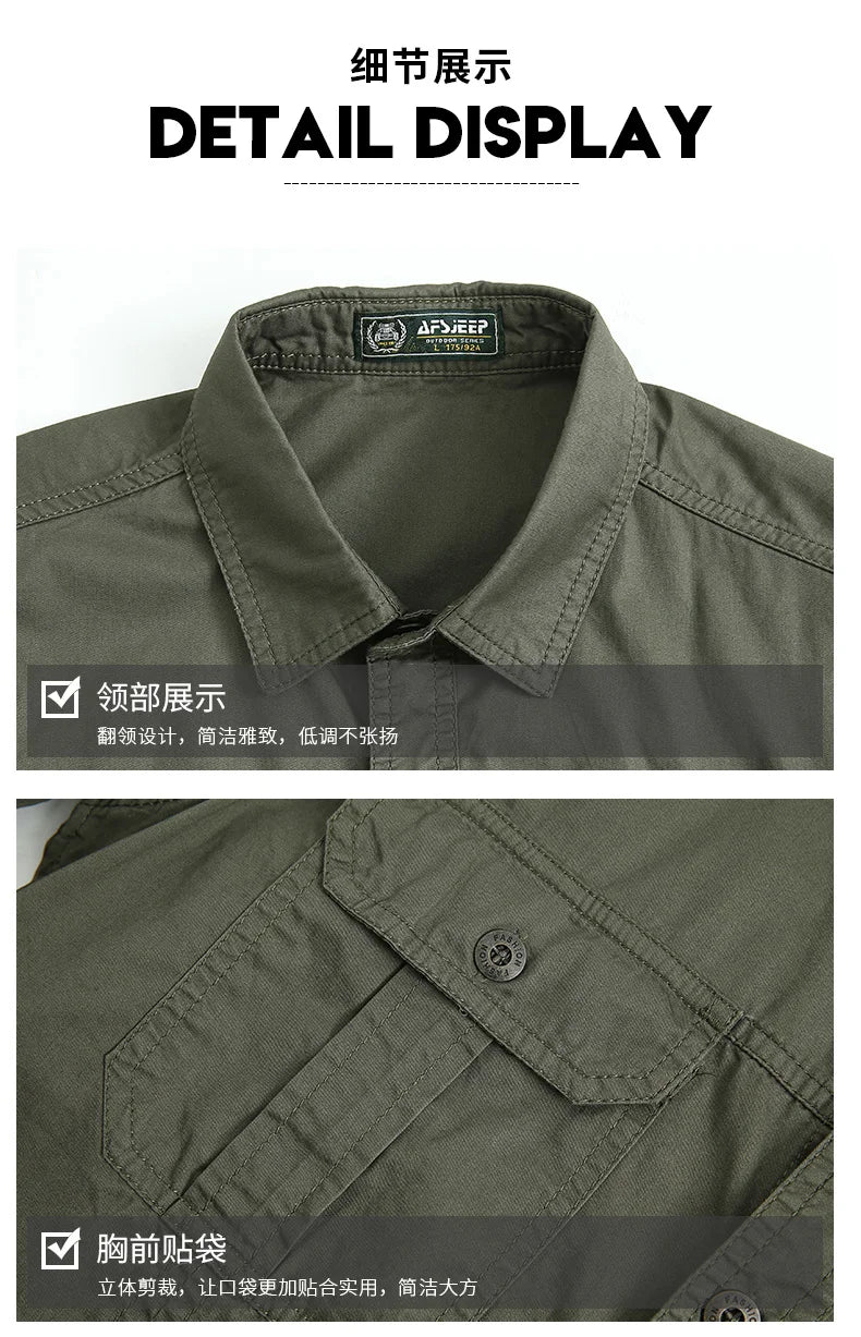 Men Cargo Shirt