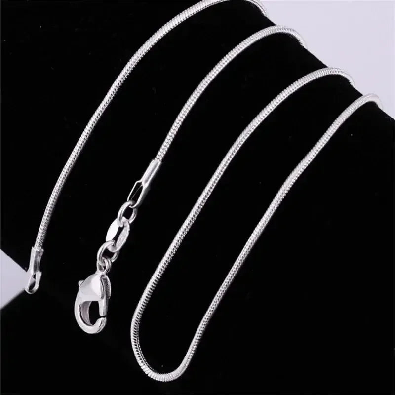 Sterling Silver Chain Fashion Necklace N130-JZ6m-S / 60cm