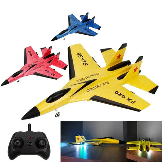 2.4G Glider RC Drone Flanker Airplane E SU35 Blue 1B