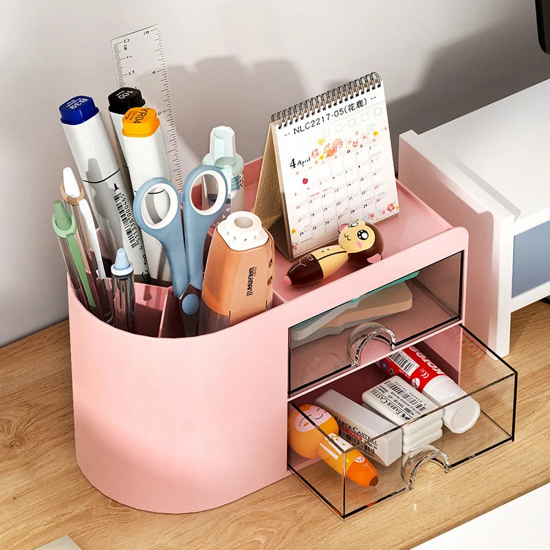 Drawer Multifunction Desktop Organizer Stationery Storage Box