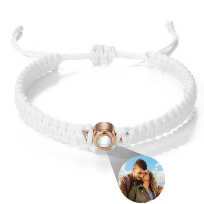 Custom Bracelets with Picture inside Style 4 / Gold Beads / United States