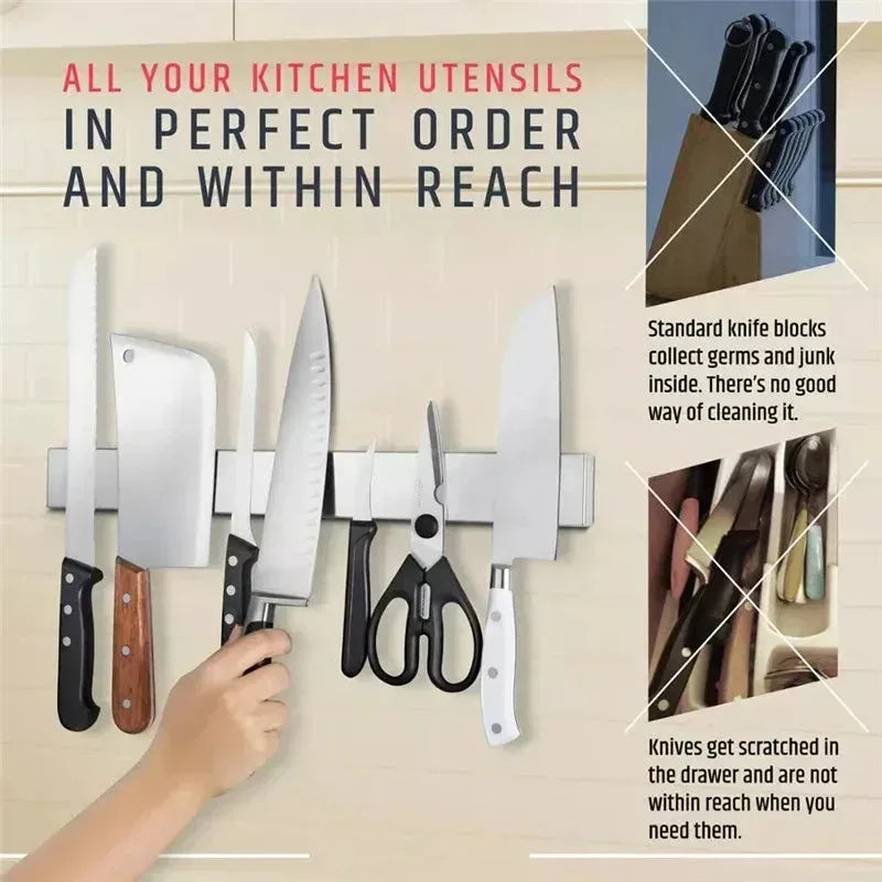 Stainless Steel Knife Stand Strip Organizer 300mm