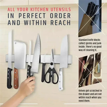 Stainless Steel Knife Stand Strip Organizer 300mm