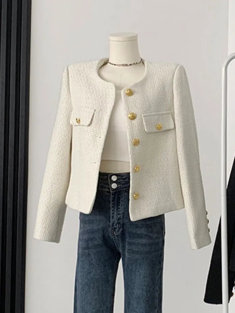 High Quality Fashion Small Fragrance Tweed Jacket