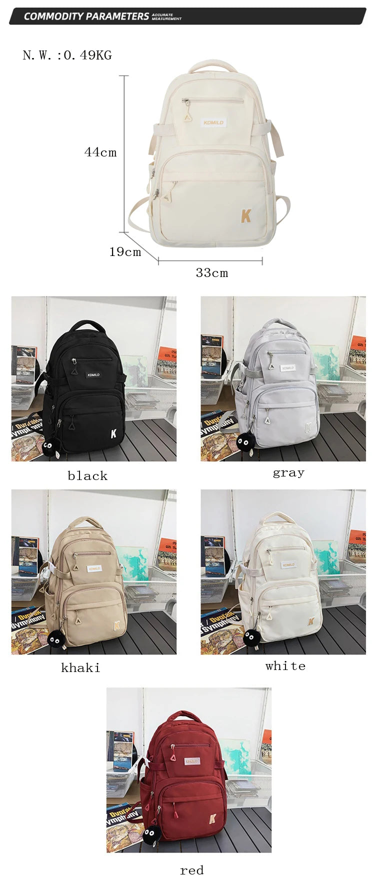 Multifunction Waterproof Buckle Backpack