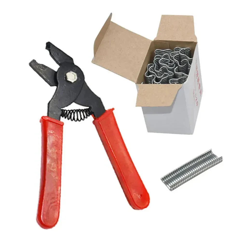 Hog Ring Pliers + Hog Rings M Nails Tools 1pcs