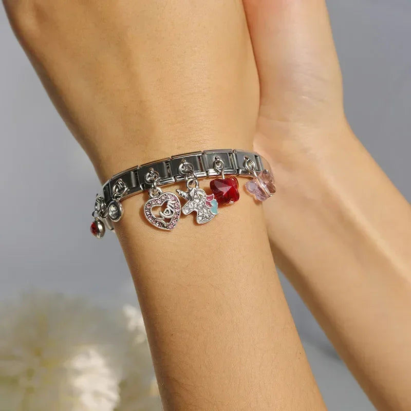 Italian Charm DIY Bracelet Stainless