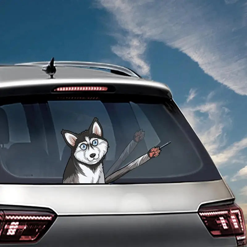 Adorable Dog  Rear Wiper Decor