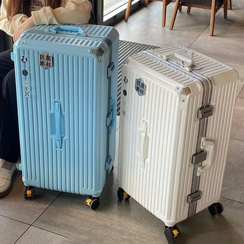 Aluminum Frame Boarding Box Rolling Suitcase