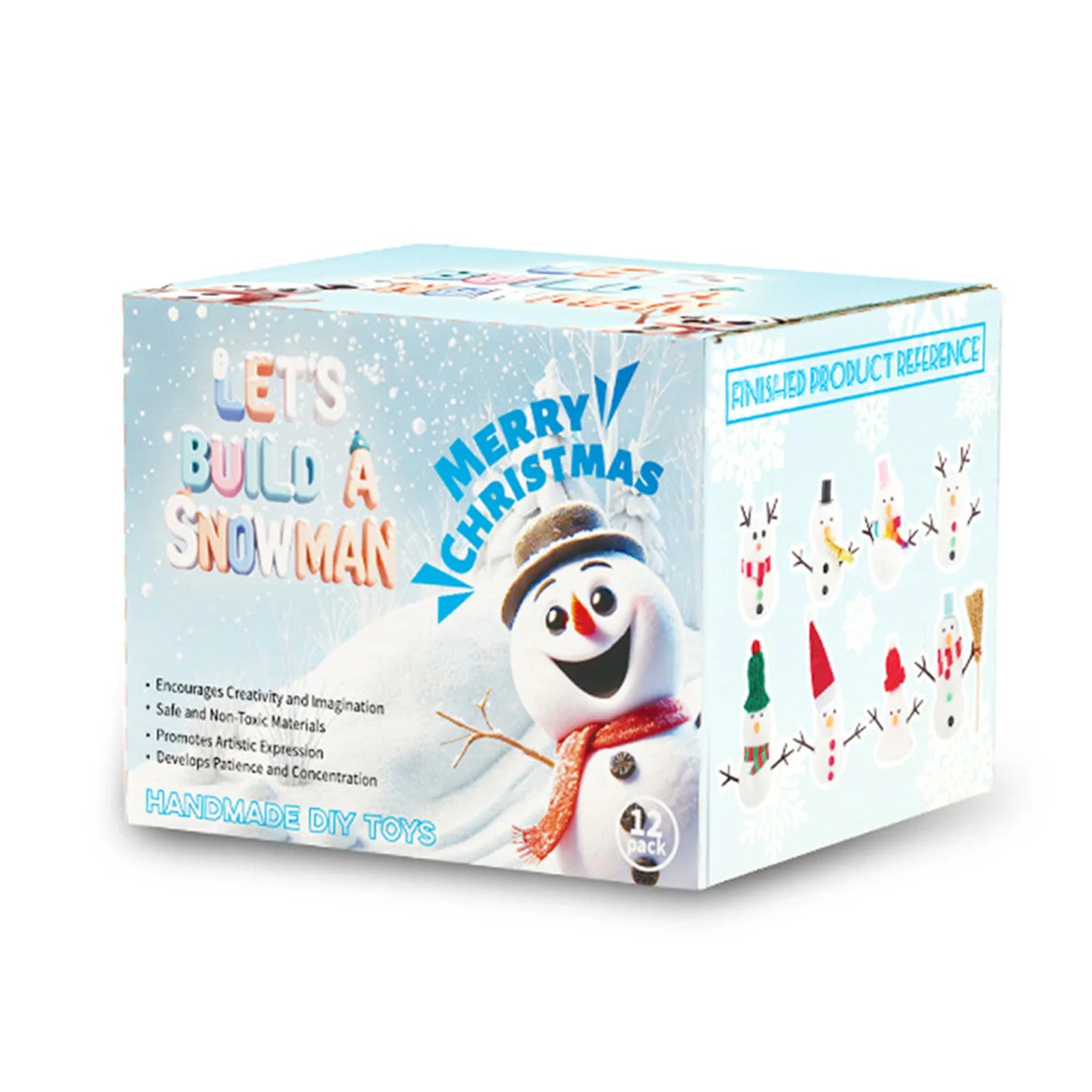 DIY Christmas Clay Snowman Handmade Snowball