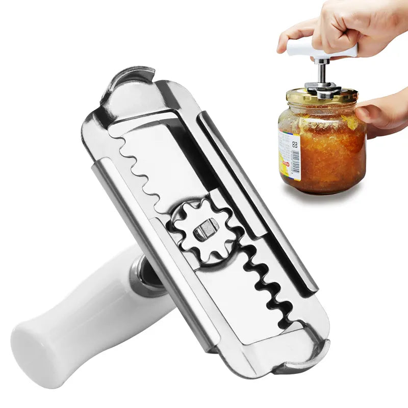 Stainless steel can opener