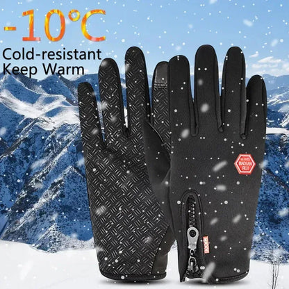 Waterproof Winter Gloves for Men Women style1-pink / M