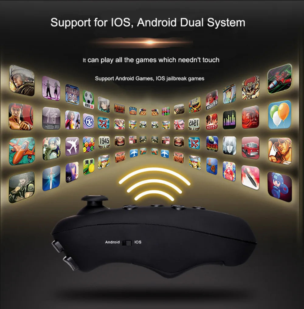 VRG Pro 3D VR Headset with Adjustable Lenses – Immersive Smart Glasses for 3.5–7” Smartphone