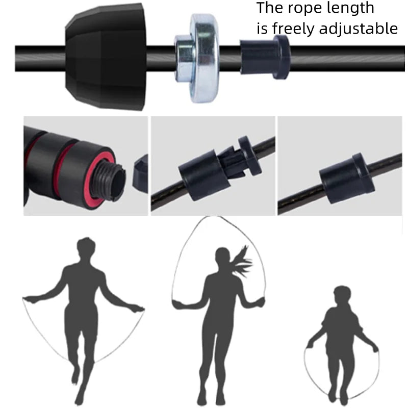 Wire weighted jump rope