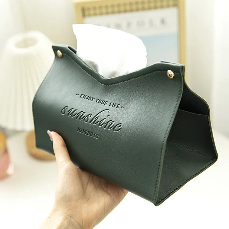 Leather Tissue Box