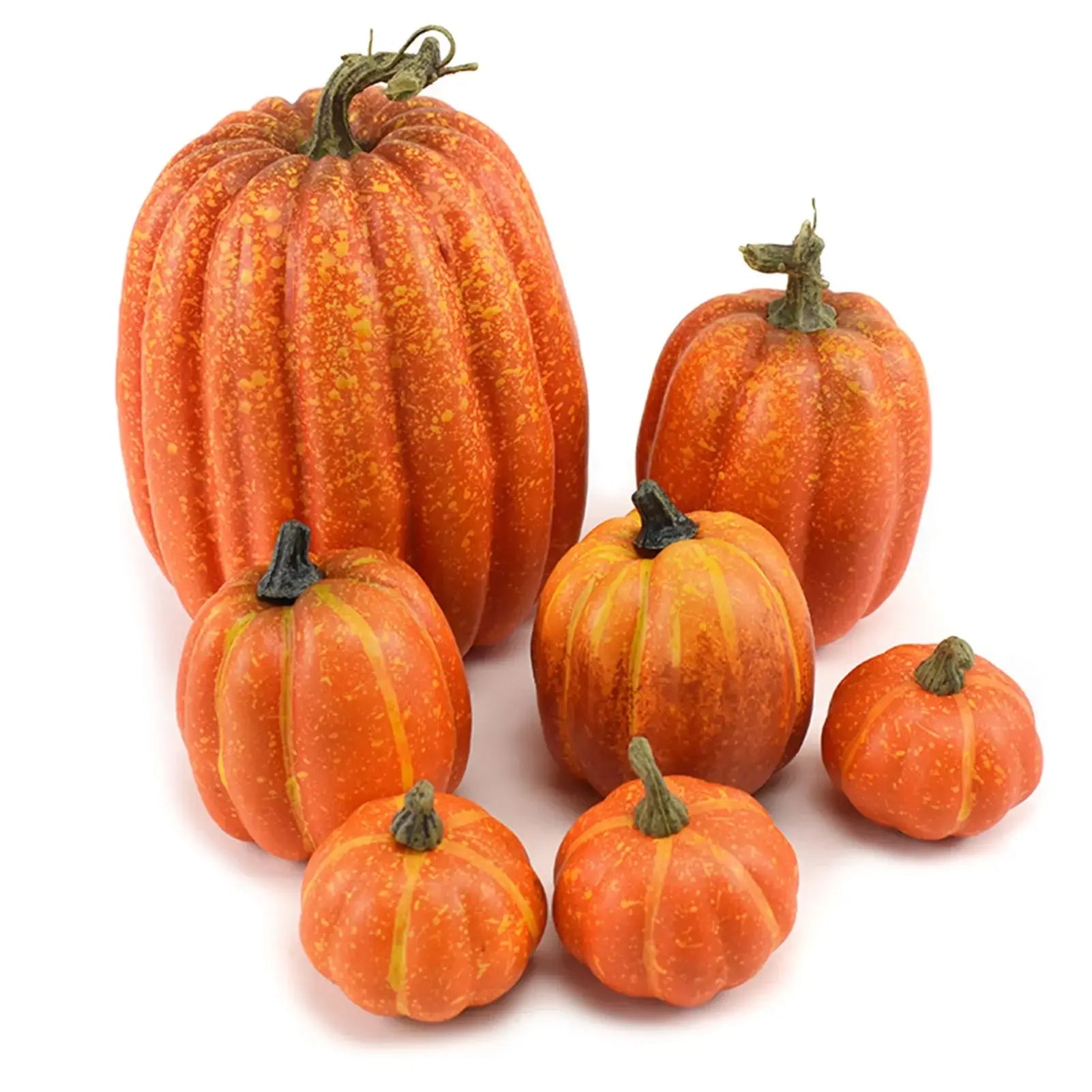 Fake Foam Pumpkins Halloween Decoration Set