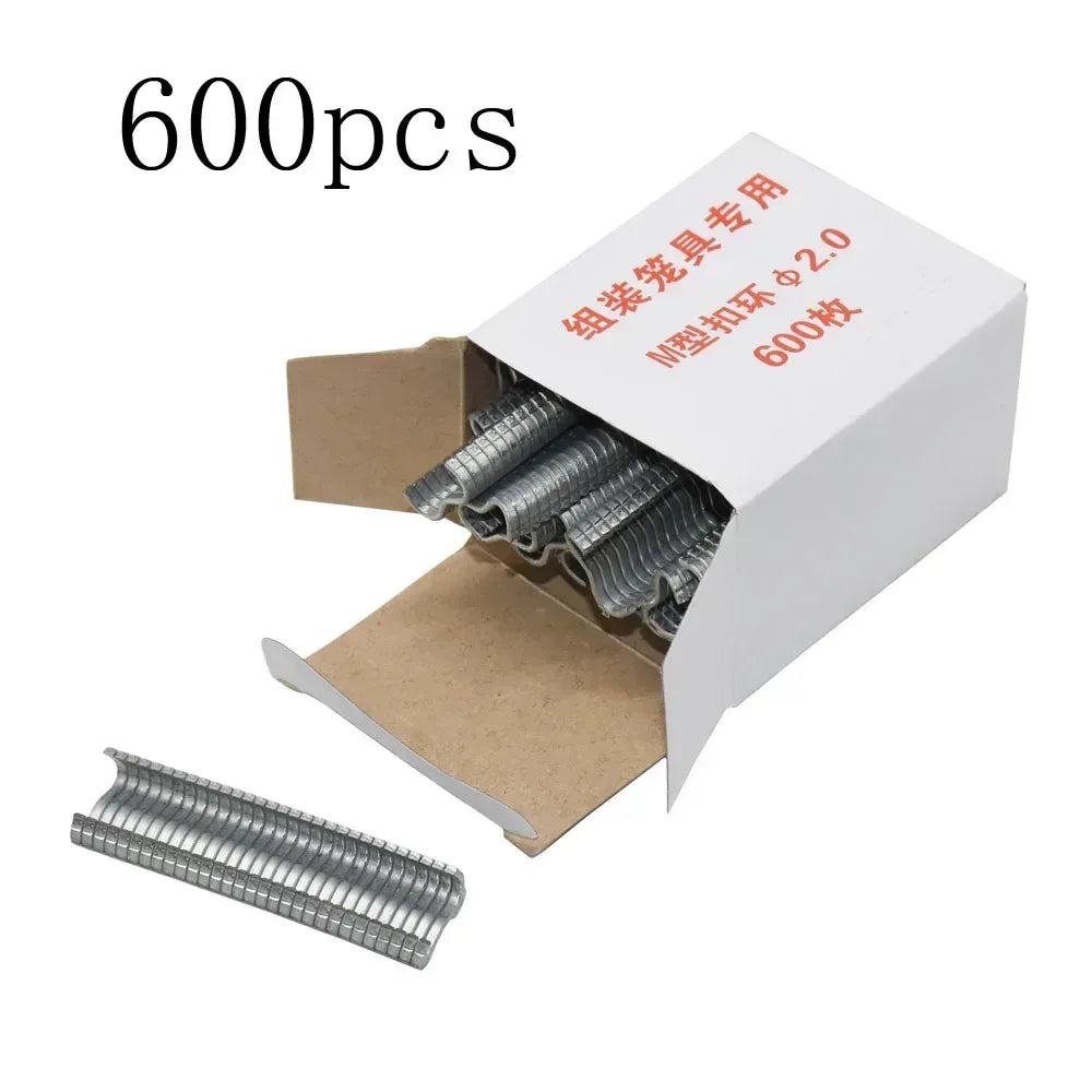 Hog Ring Pliers + Hog Rings M Nails Tools 600pcs