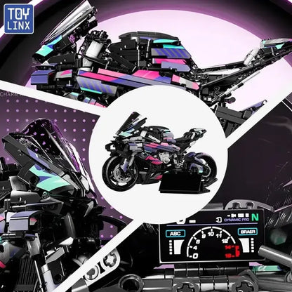 Kbox 1920-Piece Motorcycle Racing Building Block Model 88015H 1920PCS / United States