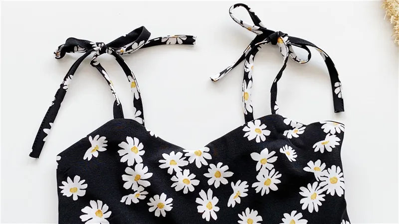 Black floral dress for Kids