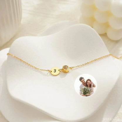 Light Luxury Photo Projection Bracelet Style 6-TYKB1882 / Adjustable / Rose Gold