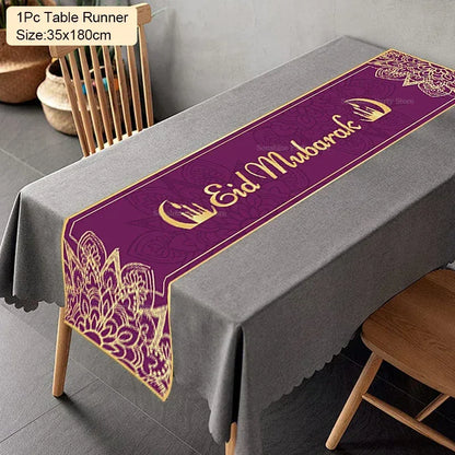 Tablecloth Table Runner Banner Balloons table runner-06