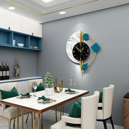 Luxury Silent Wall Clock – Metal Modern Design