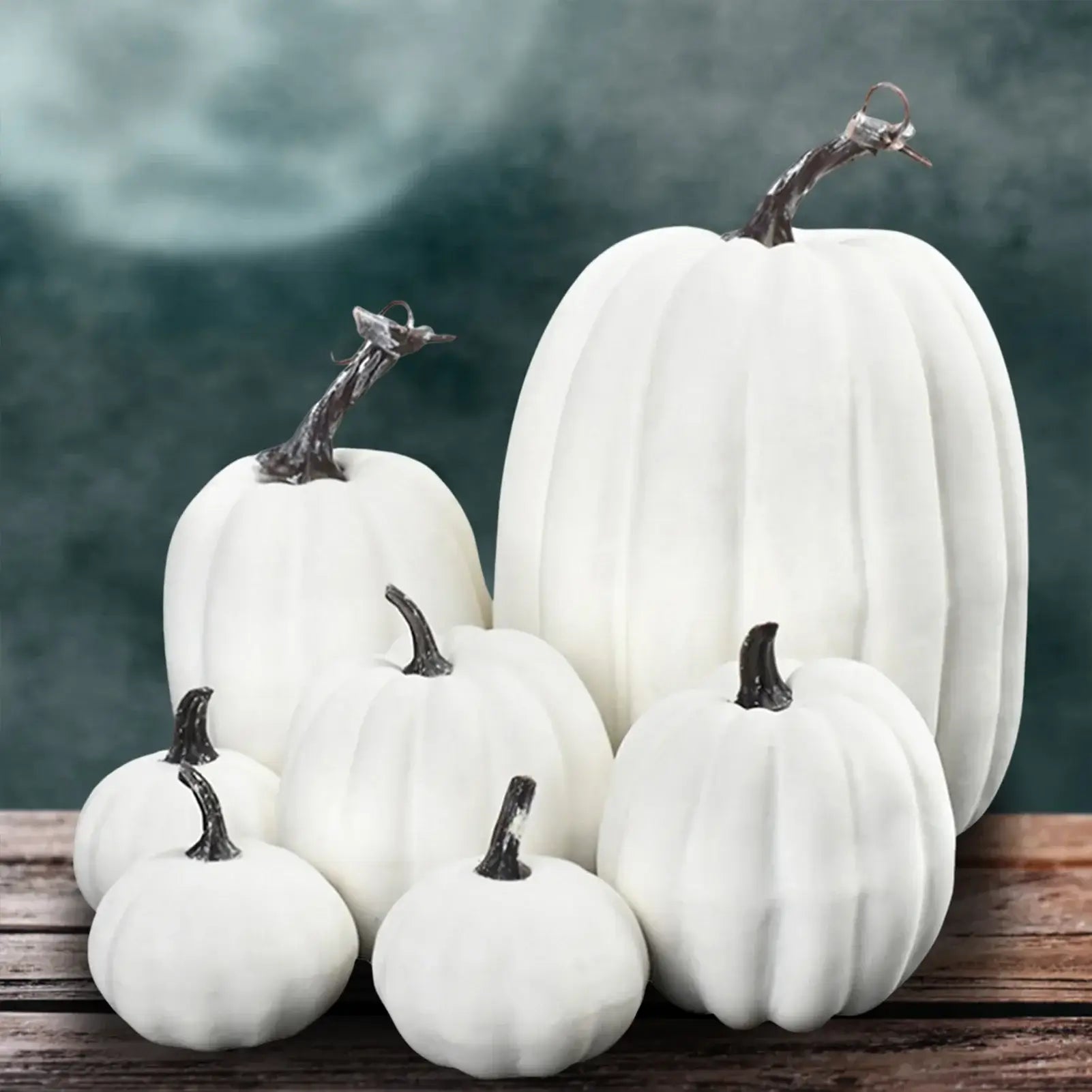 Fake Foam Pumpkins Halloween Decoration Set