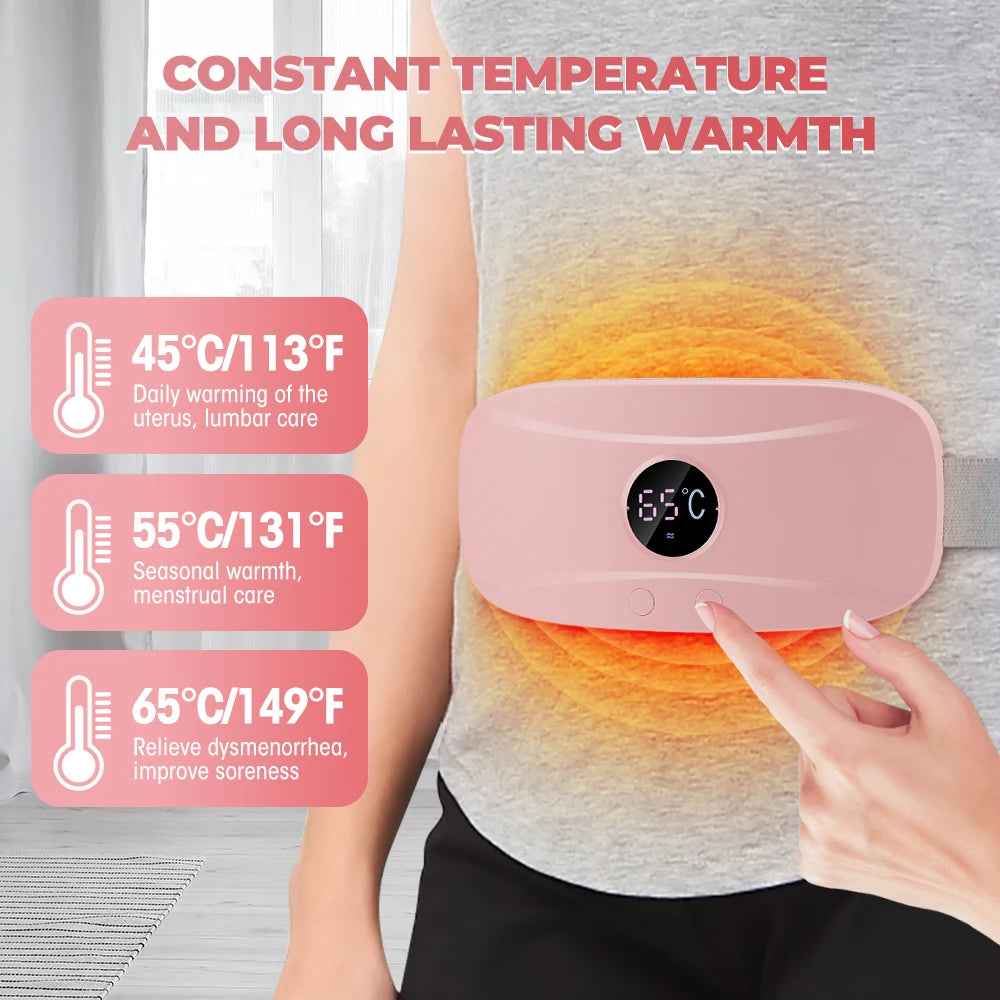 Electric Period Cramp Relief Massager with Heating Pad