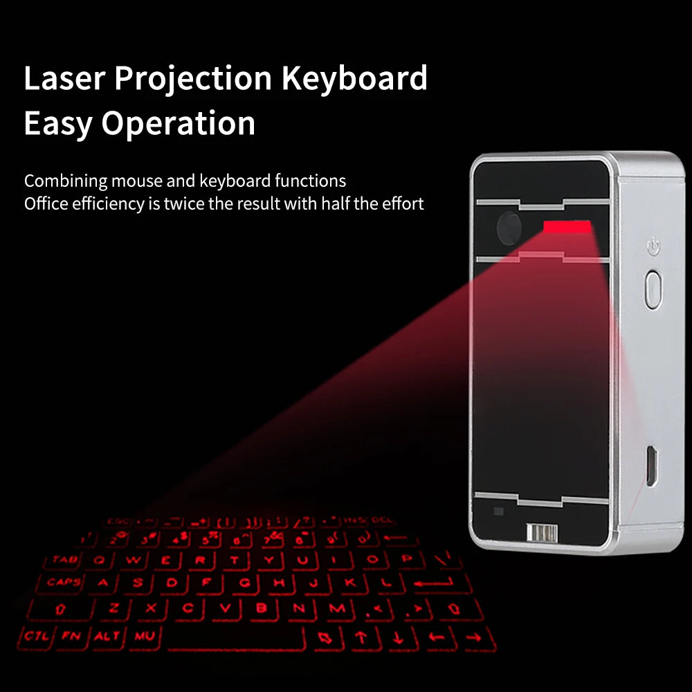 Laser projection keyboard