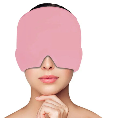 Hot Cold Therapy Headache Migraine Relief Cap Pink