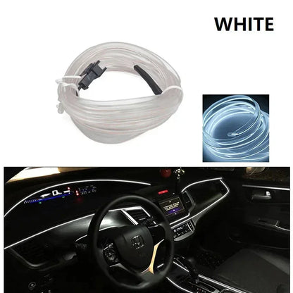Neon LED Light Glow EL Wire String Strip Rope 1 to 5 / 1m