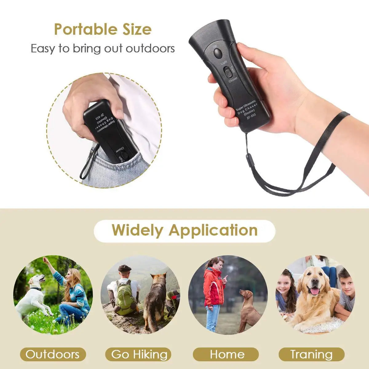 Anti Barking Deterrents Flashlight Led