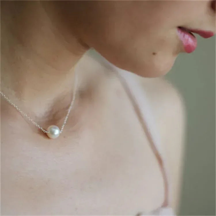 Trend Elegant Jewelry Wedding Big Pearl Necklace 9