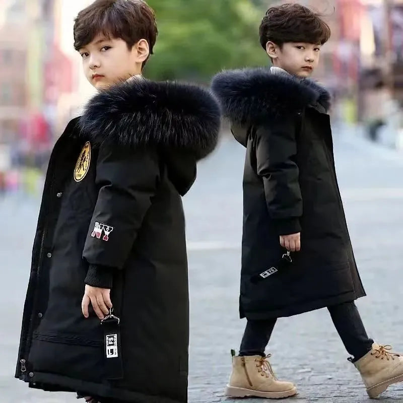 Winter Boys Thicken Long Jackets