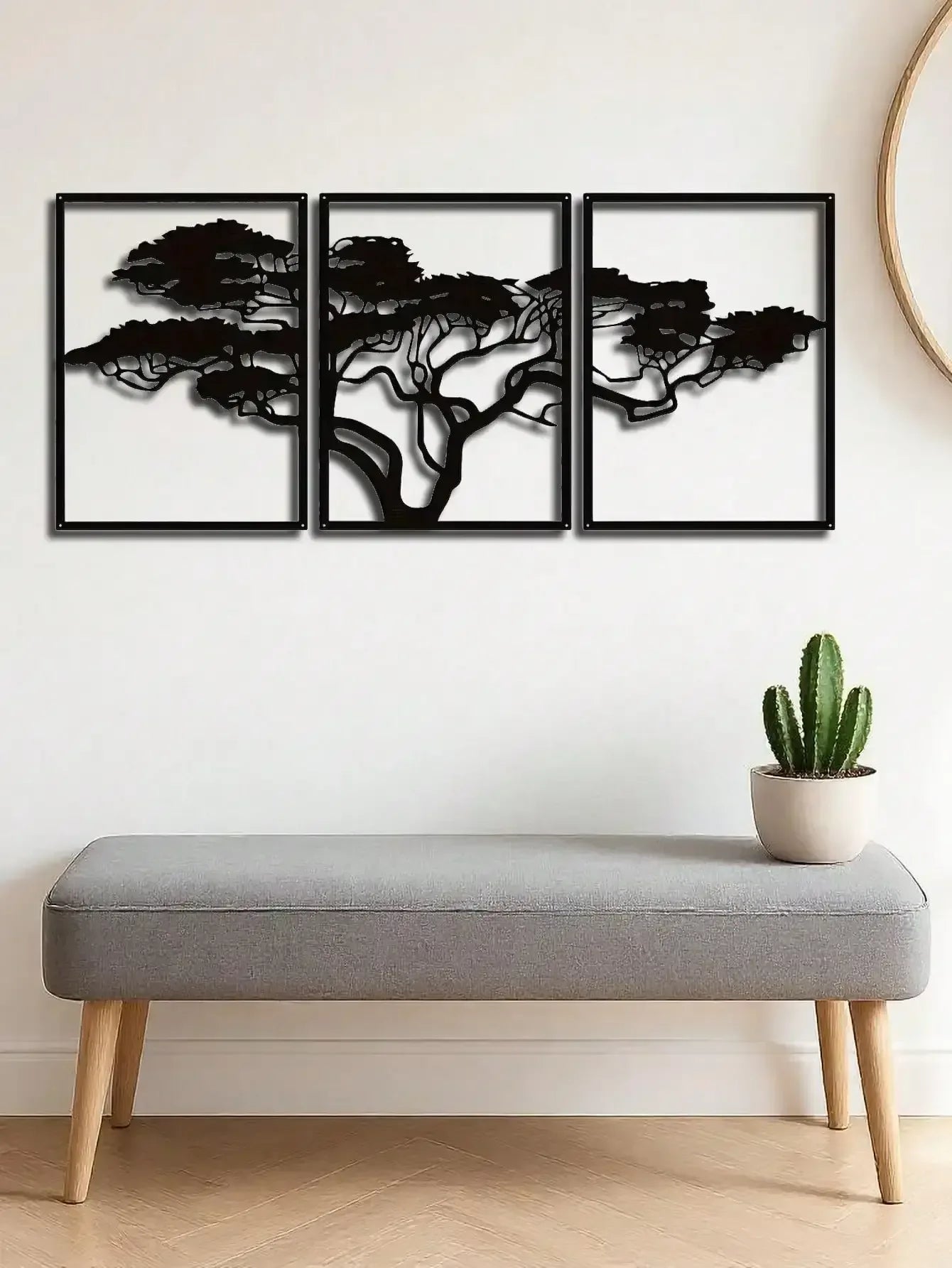 Handmade African Baobab Tree Metal Wall Art United States / TY4522CZY-Z1 / 4XL