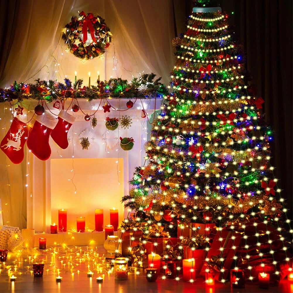 Smart LED Christmas Tree Lights – App Controlled Multicolor