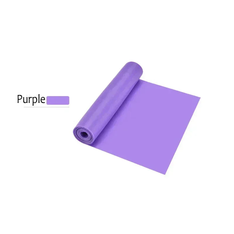 Yoga Sport Resistance Bands Pilates Training Fitness Purple / 1500x150mm