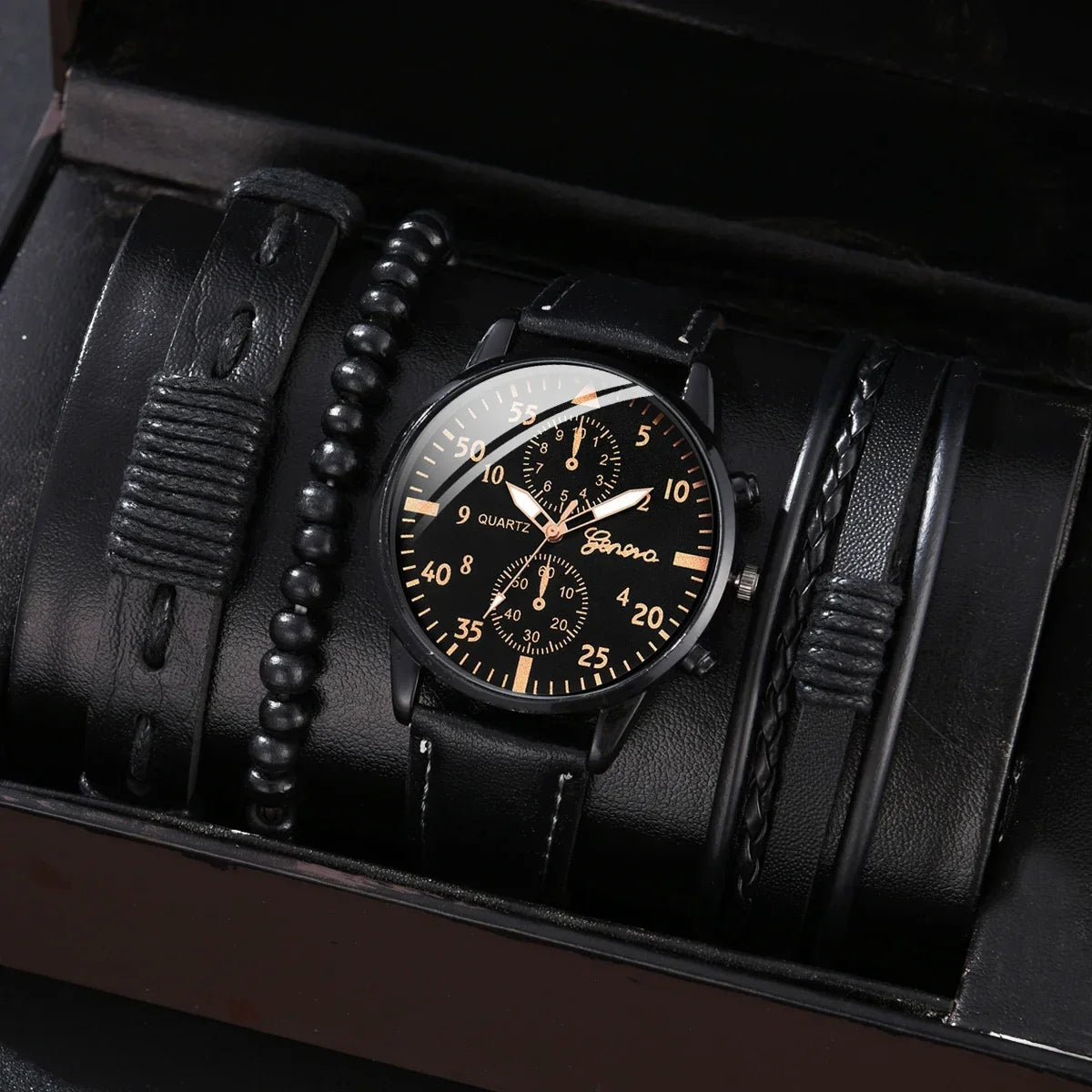 Luxury Brown Leather Watch