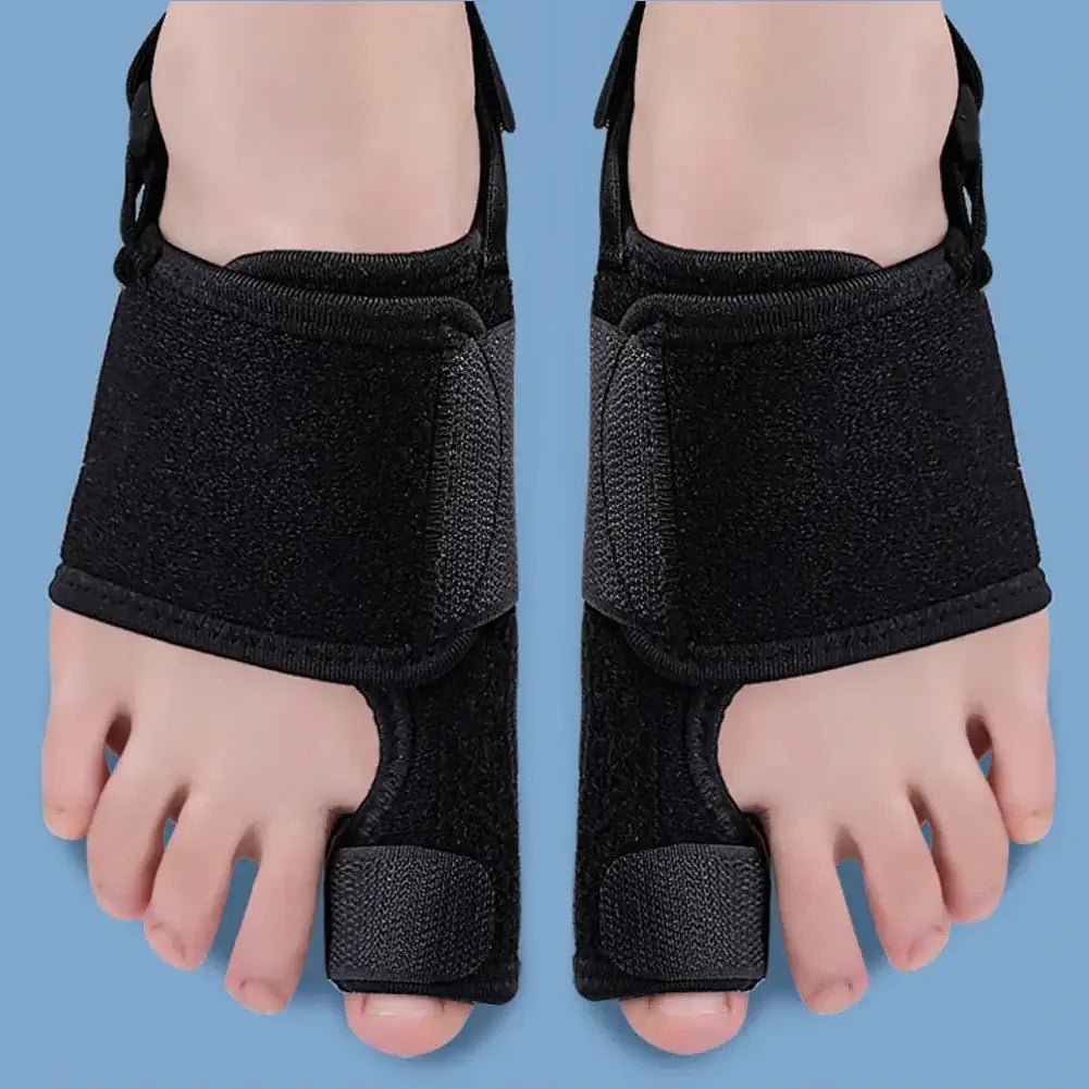 Toe Corrector Orthopedic Tool for Bunion and Hallux Valgus Relief Black Left