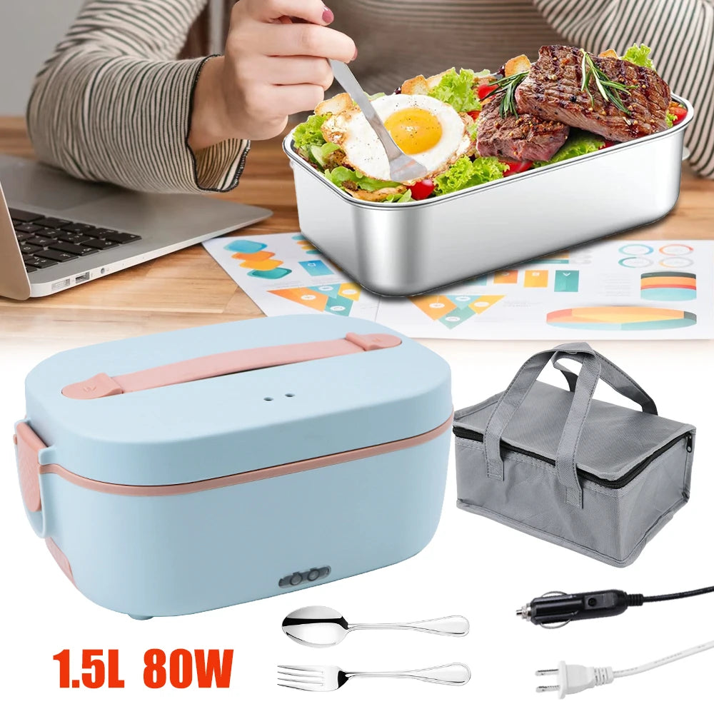 Portable Stainless Steel Liner Bento Lunchbox  Food Warmer