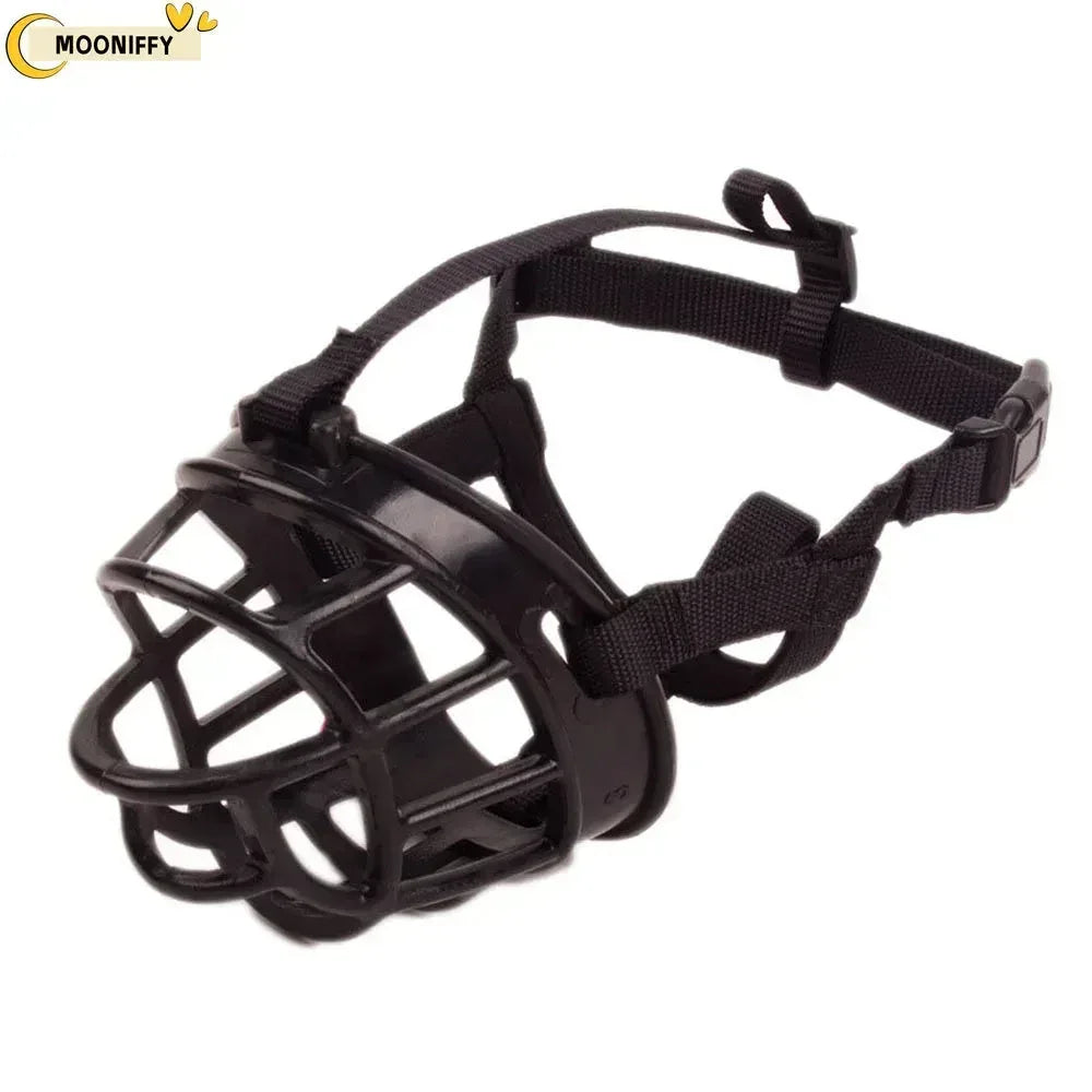 Soft Silicone Pet Muzzle Breathable Basket black / SIZE 1
