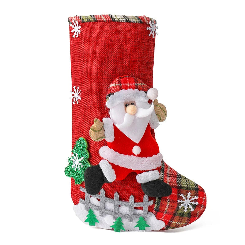 Christmas Socks & Candy Gift Bag Set