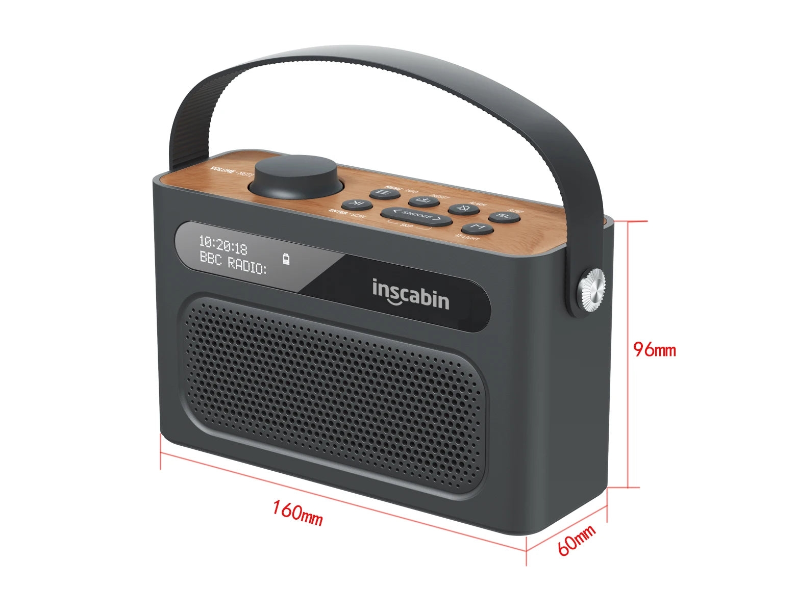 Inscabin M60II Stereo DAB Radio Portable Wireless Speaker