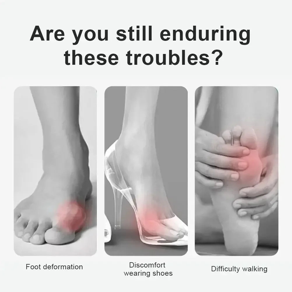 Toe Corrector Orthopedic Tool for Bunion and Hallux Valgus Relief Black Left